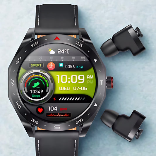 T95  Smart Watch With Built-in Earbuds