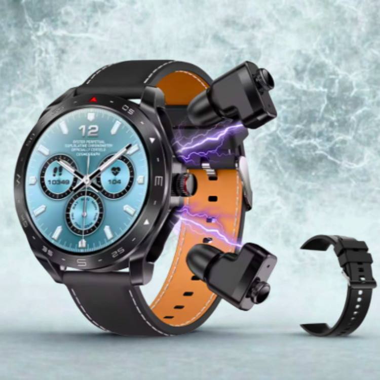 T95  Smart Watch With Built-in Earbuds