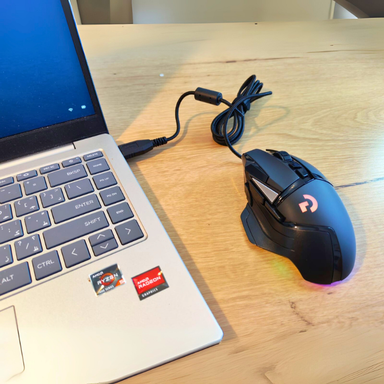 Programming Gaming Mouse Ergonomic Wired USB Optical RGB Backlight.
