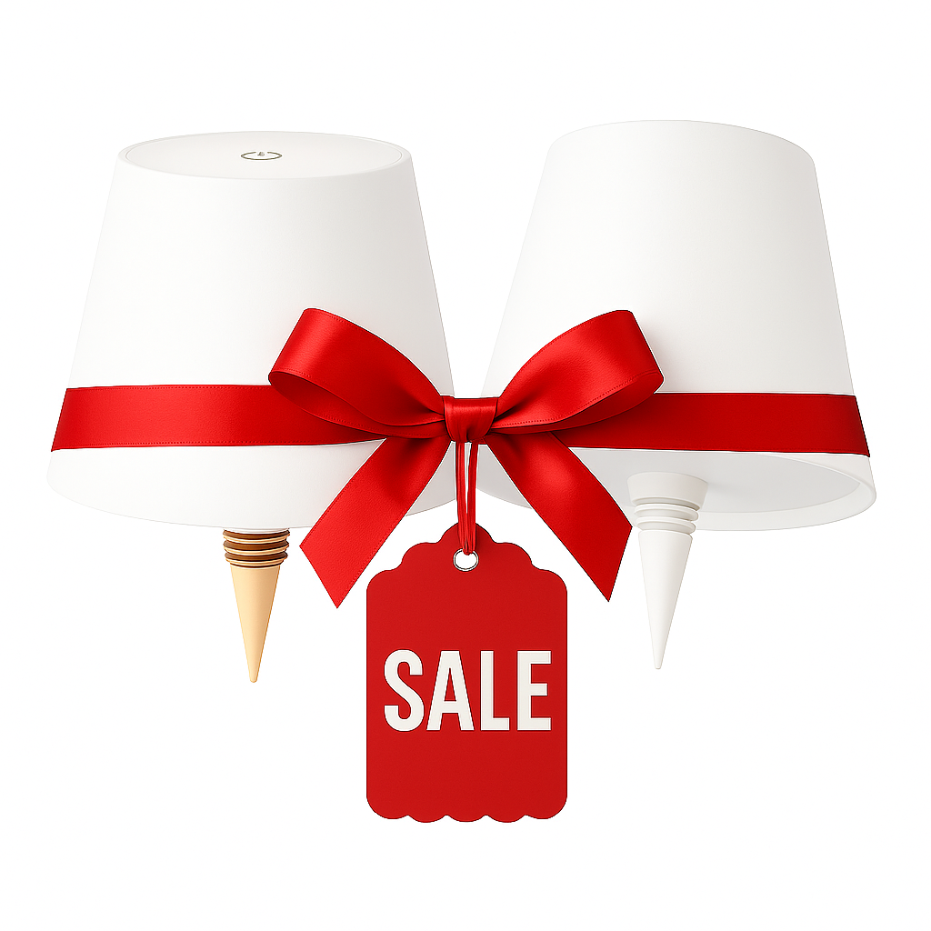Rechargeable LED Decorative Light Touch  Dimming Juice Bottle. Pack of 2