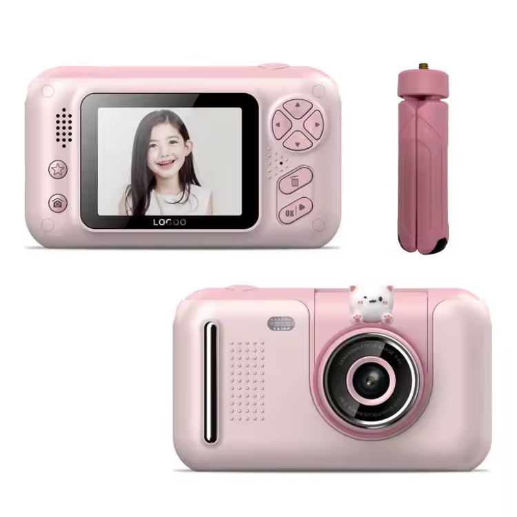 Mini Creative Tripod Rotatable Camera for Children.