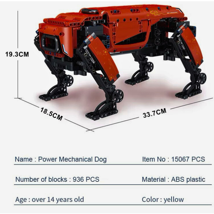 Robot Dog Building Blocks with Remote Control.