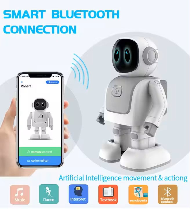 Programming Dance Interactive Robot Children Toy.