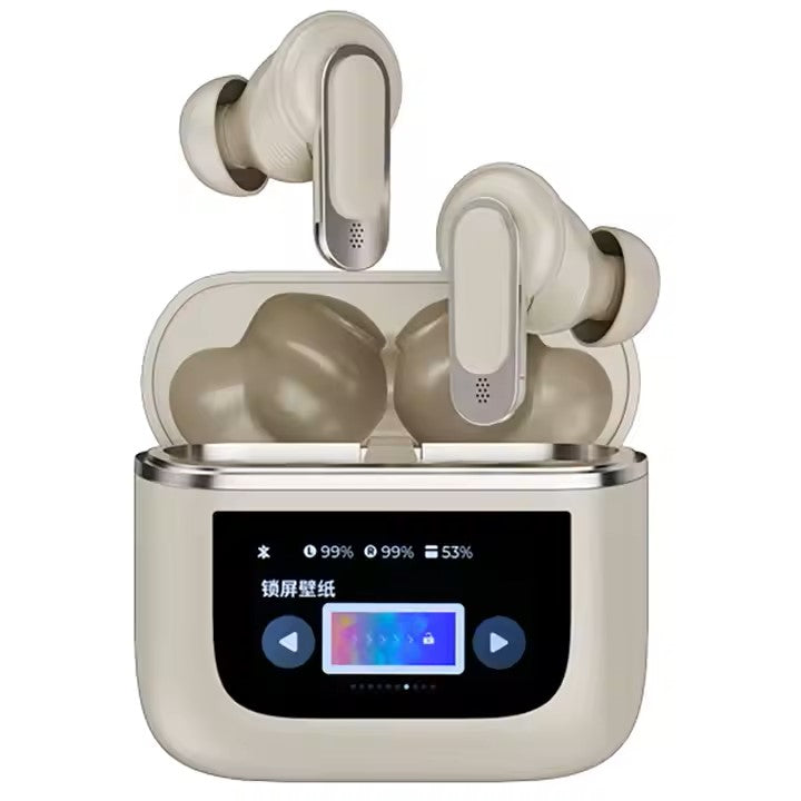 Wireless Earphone Smart Lcd Touch Screen Headphone.