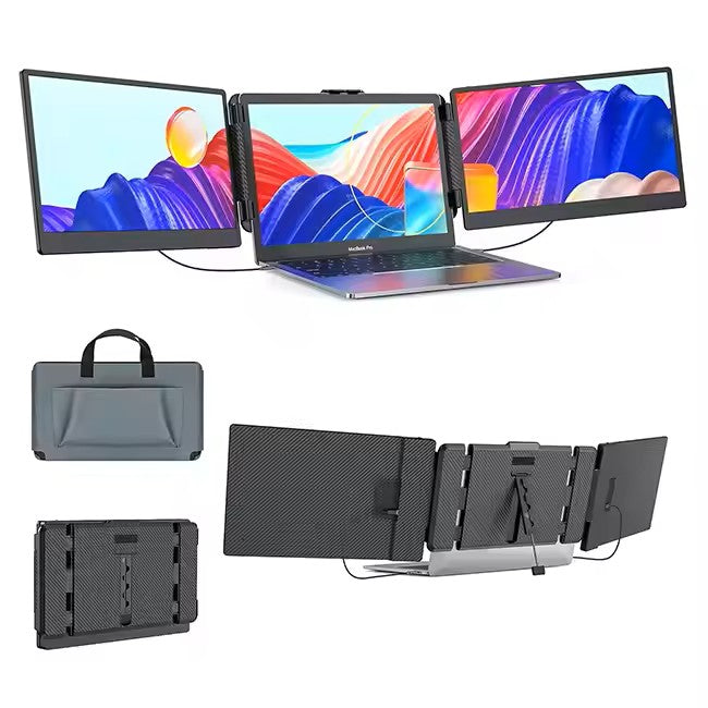 Dual Screen 14" Laptop Monitor Portable Extender.