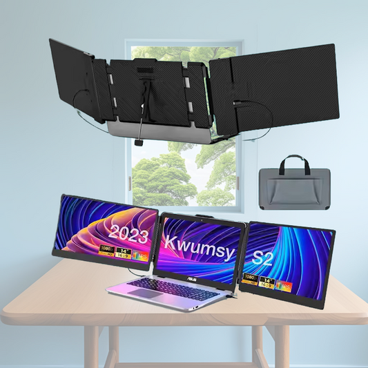 Dual Screen 14" Laptop Monitor Portable Extender.