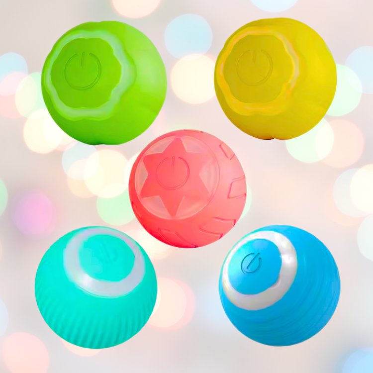 Pack of 3 New Smart Dog/Cat Toys Automatic Rolling Ball