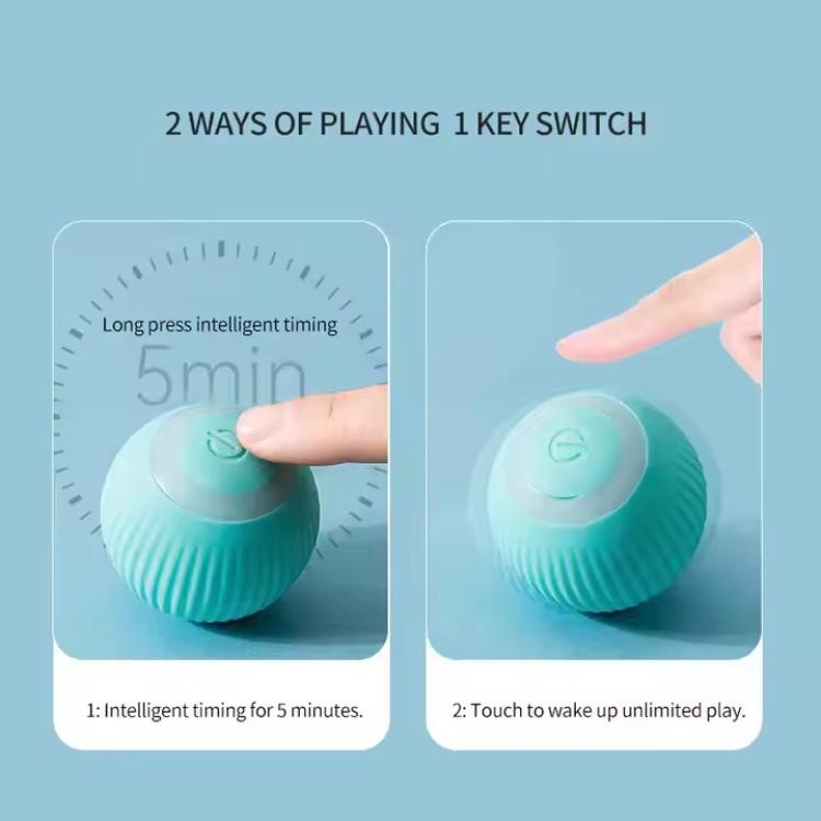 Pack of 3 New Smart Dog/Cat Toys Automatic Rolling Ball