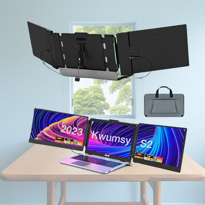 Dual Screen 14" Laptop Monitor Portable Extender.