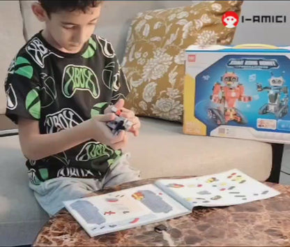 Intelligent Robot Block Building Bricks Toy for Kids.